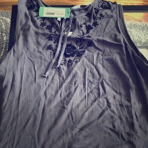 Dark grey tank top with tag, size Medium